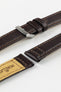 Morellato GINEPRO Buffalo-Grain Vegan Leather Watch Strap in BROWN