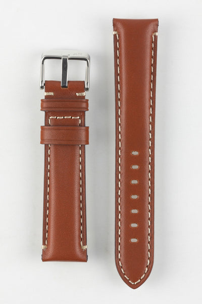 Morellato GIORGIONE Smooth Calfskin Leather Watch Strap in GOLD BROWN