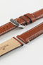 Morellato GIORGIONE Smooth Calfskin Leather Watch Strap in GOLD BROWN