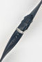 Morellato GRAFIC Calfskin Leather Performance Watch Strap in BLUE