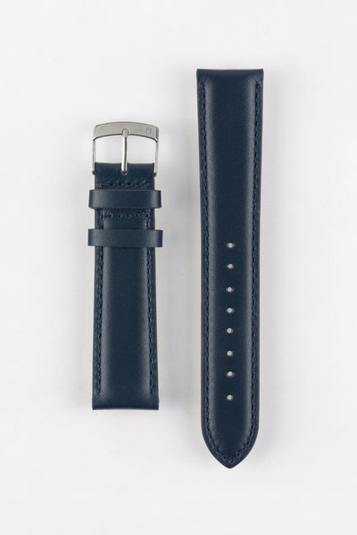 Morellato GRAFIC Calfskin Leather Performance Watch Strap in BLUE