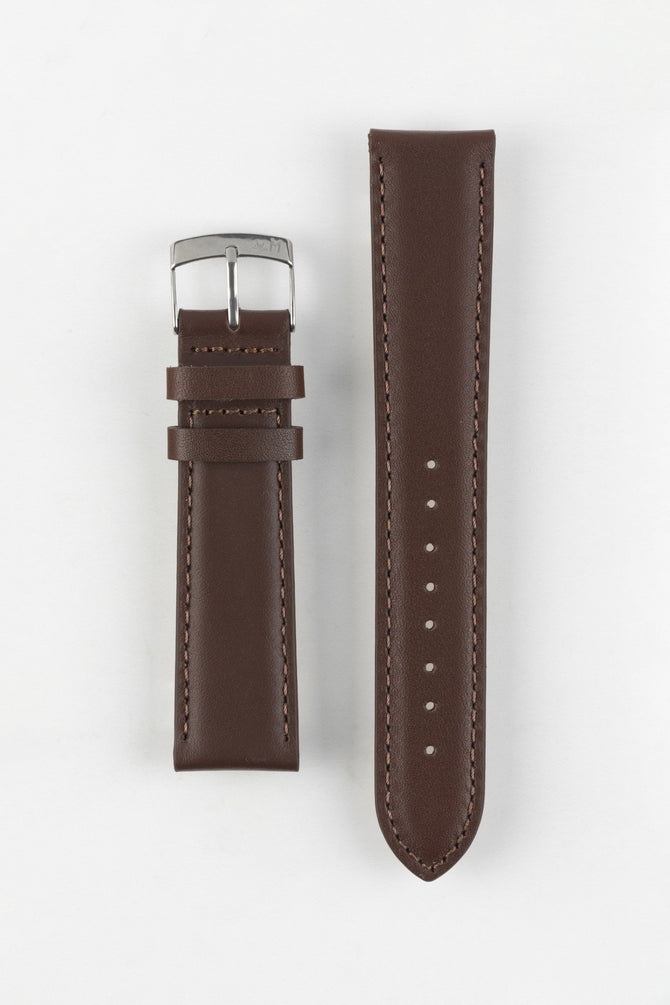 Morellato GRAFIC Calfskin Leather Performance Watch Strap in BROWN