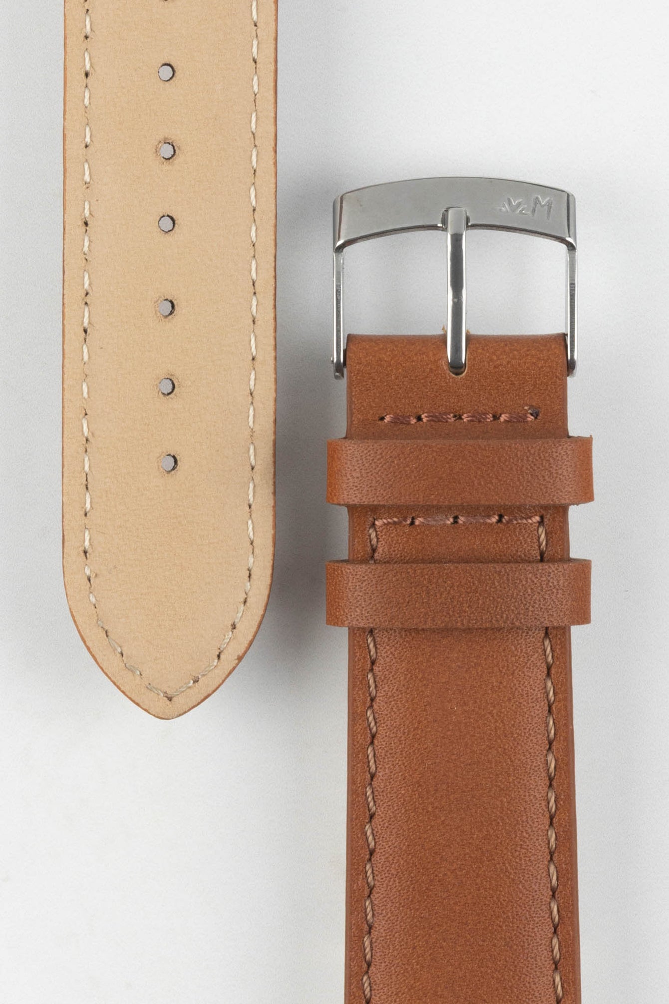 Morellato GRAFIC Calfskin Leather Performance Watch Strap in GOLD BROWN