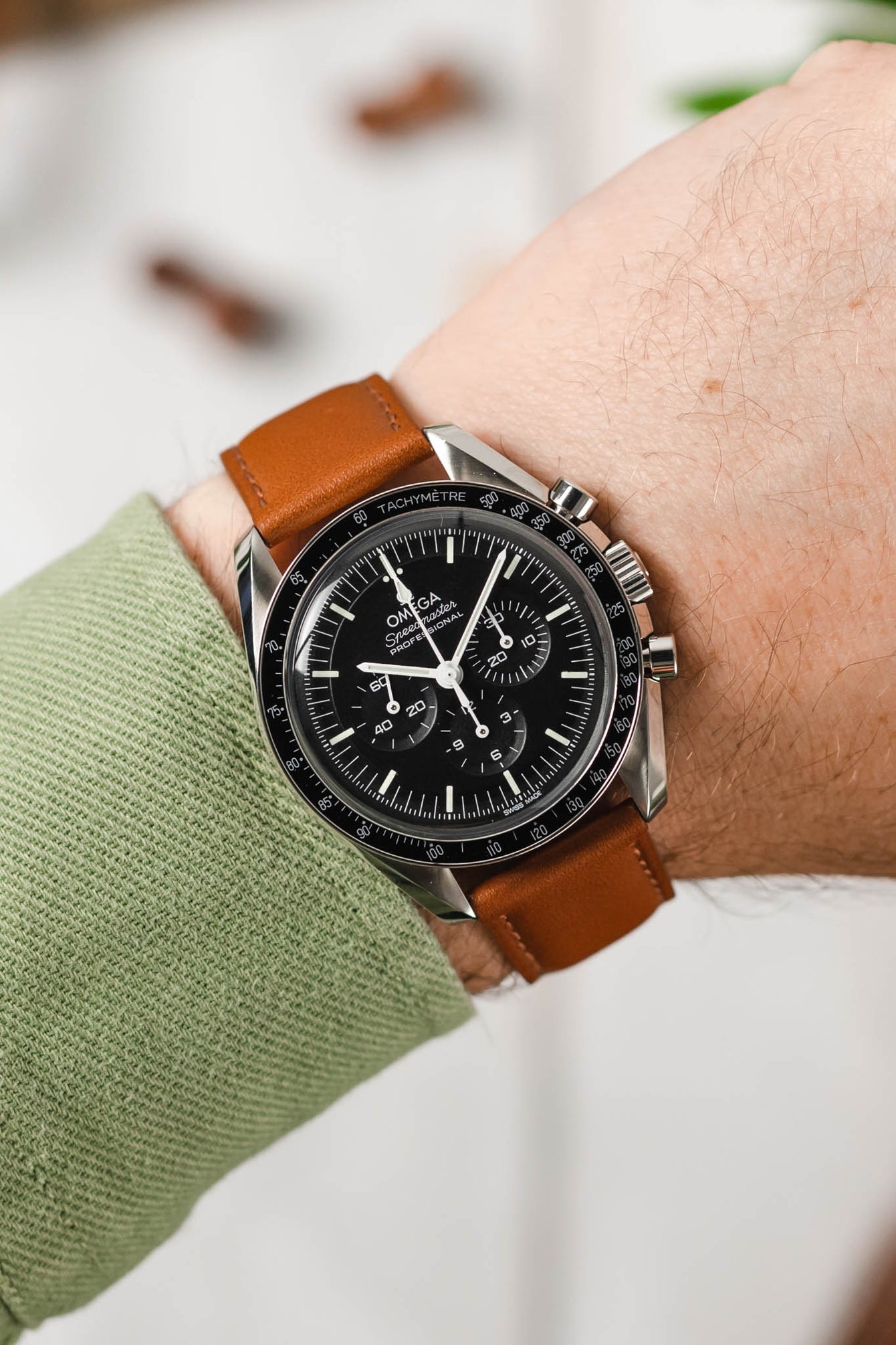 Morellato GRAFIC Calfskin Leather Performance Watch Strap in GOLD BROWN