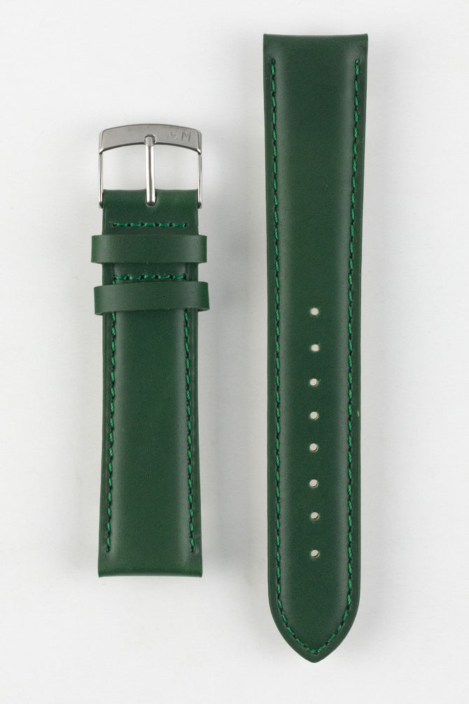 Morellato GRAFIC Calfskin Leather Performance Watch Strap in GREEN