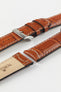 Morellato GUTTUSO Alligator-Embossed Leather Watch Strap in GOLD BROWN