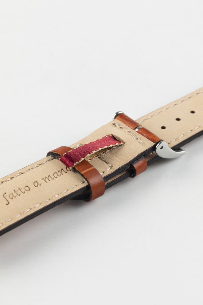 Morellato GUTTUSO Alligator-Embossed Leather Watch Strap in GOLD BROWN