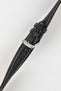 Morellato KUGA Padded Calfskin Leather Watch Strap in BLACK
