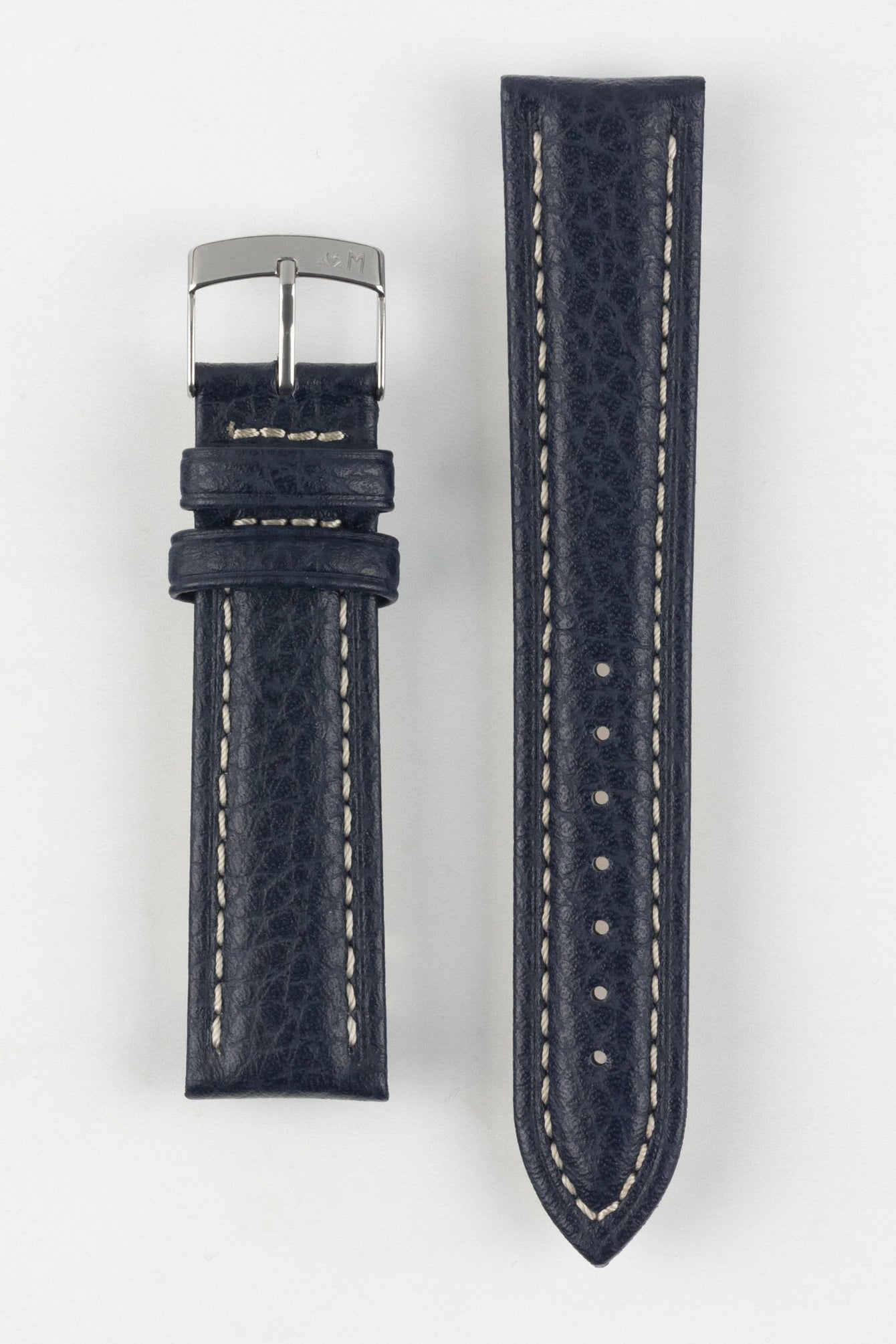 Morellato KUGA Padded Calfskin Leather Watch Strap in BLUE