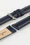 Morellato KUGA Padded Calfskin Leather Watch Strap in BLUE