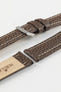 Morellato KUGA Padded Calfskin Leather Watch Strap in BROWN