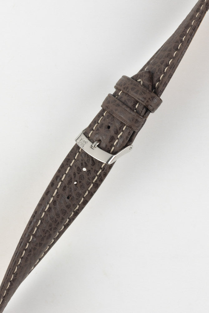 Morellato KUGA Padded Calfskin Leather Watch Strap in DARK BROWN