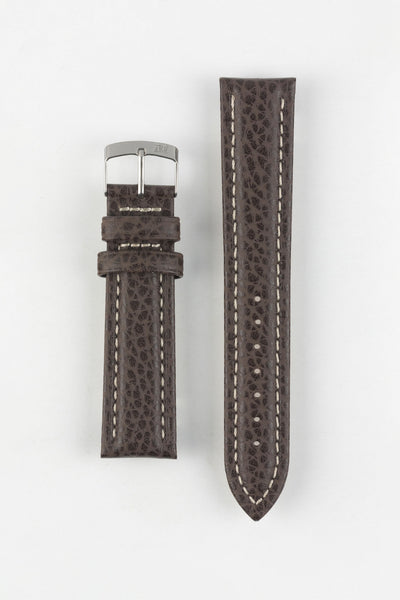 Morellato KUGA Padded Calfskin Leather Watch Strap in DARK BROWN