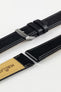 Morellato LAURO Goatskin-Grain Vegan Leather Watch Strap in BLACK