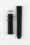 Morellato LAURO Goatskin-Grain Vegan Leather Watch Strap in BLACK