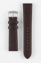 Morellato LAURO Goatskin-Grain Vegan Leather Watch Strap in BROWN