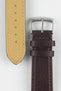 Morellato LAURO Goatskin-Grain Vegan Leather Watch Strap in BROWN