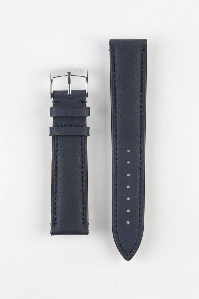 Morellato LEVY Vintage Calfskin Leather Watch Strap in BLUE