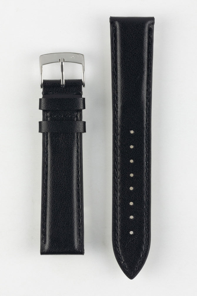 Morellato NAXOS Recycled Leather-Fibre Watch Strap in BLACK