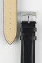Morellato NAXOS Recycled Leather-Fibre Watch Strap in BLACK