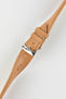 Morellato NAXOS Recycled Leather-Fibre Watch Strap in HONEY
