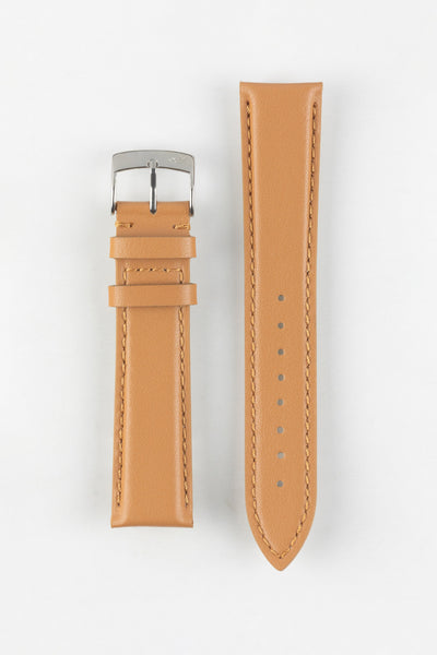 Morellato NAXOS Recycled Leather-Fibre Watch Strap in HONEY
