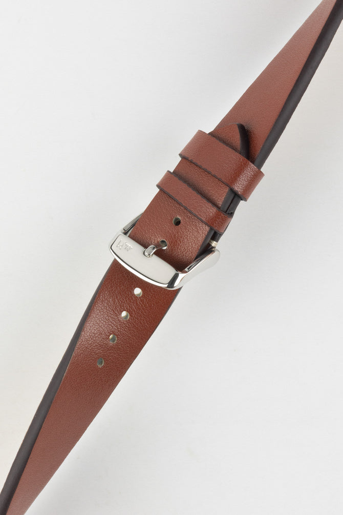 Morellato PAROS Recycled Leather-Fibre Watch Strap in GOLD BROWN
