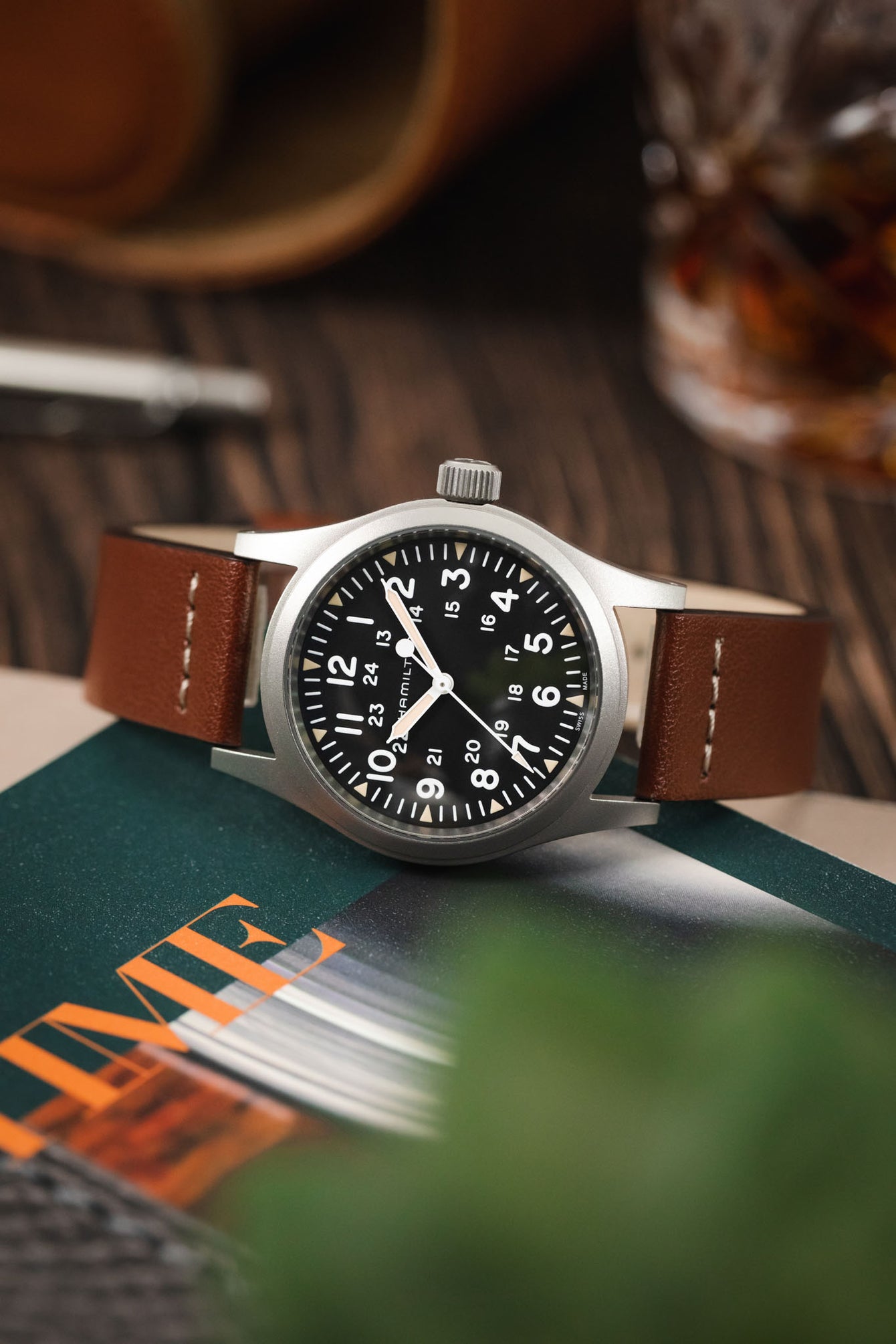 Morellato PAROS Recycled Leather-Fibre Watch Strap in GOLD BROWN