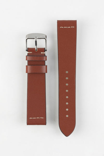 Morellato PAROS Recycled Leather-Fibre Watch Strap in GOLD BROWN