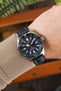 Morellato PLUS Alligator-Embossed Calfskin Leather Watch Strap in BLUE