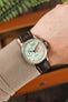 Morellato PLUS Alligator-Embossed Calfskin Leather Watch Strap in BROWN