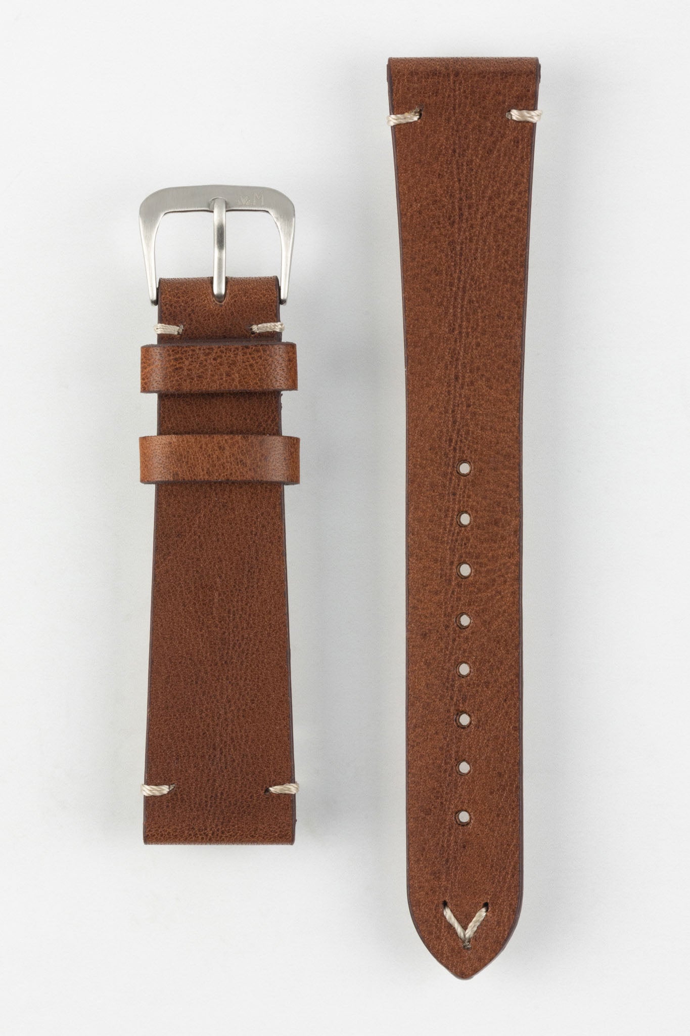 Morellato POLLOCK Vintage Calfskin Leather Watch Strap in BROWN Watch