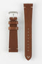 Morellato POLLOCK Vintage Lug-Stitched Calfskin Leather Watch Strap in BROWN