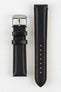Morellato ROWING Water-Resistant Calfskin Leather Watch Strap in BLACK