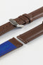 Morellato ROWING Water-Resistant Calfskin Leather Watch Strap in BROWN