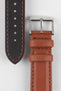 Morellato ROWING Water-Resistant Calfskin Leather Watch Strap in GOLD BROWN