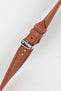 Morellato ROWING Water-Resistant Calfskin Leather Watch Strap in GOLD BROWN