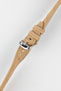 Morellato SOCCER Alligator-Embossed Calfskin Leather Watch Strap in BEIGE