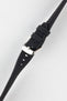 Morellato SOCCER Alligator-Embossed Calfskin Leather Watch Strap in BLACK
