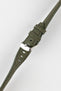 Morellato SOCCER Alligator-Embossed Calfskin Leather Watch Strap in GREEN