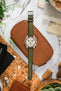 Morellato SOCCER Alligator-Embossed Calfskin Leather Watch Strap in GREEN