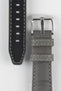 Morellato SOCCER Alligator-Embossed Calfskin Leather Watch Strap in GREY