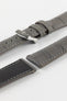 Morellato SOCCER Alligator-Embossed Calfskin Leather Watch Strap in GREY