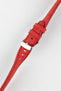 Morellato SOCCER Alligator-Embossed Calfskin Leather Watch Strap in RED