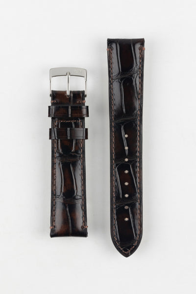 The brown Morellato Tiepolo watch strap, an elegant and high-quality leather accessory for your watch.