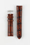 The light brown Morellato Tiepolo watch strap, showcasing its sophisticated design and high-quality leather.