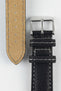 Morellato TINTORETTO Genuine Deerskin Leather Watch Strap in BLACK