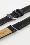 Morellato TINTORETTO Genuine Deerskin Leather Watch Strap in BLACK