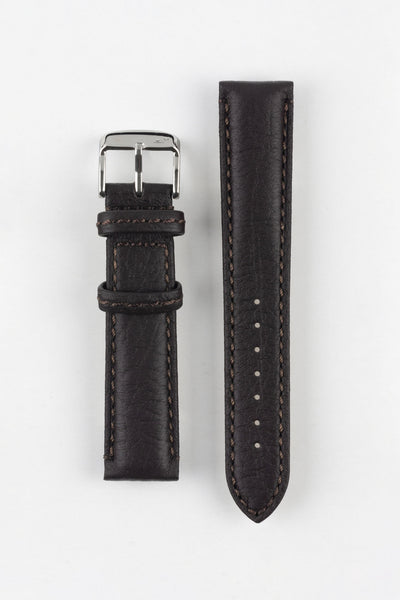 Morellato TINTORETTO Genuine Deerskin Leather Watch Strap in DARK BROWN