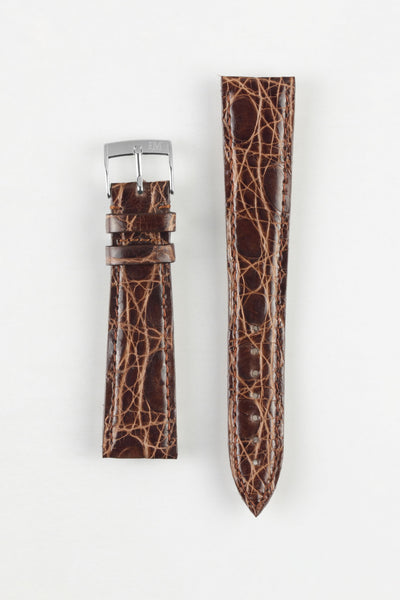 Morellato TRACY Genuine Crocodile Watch Strap in BROWN